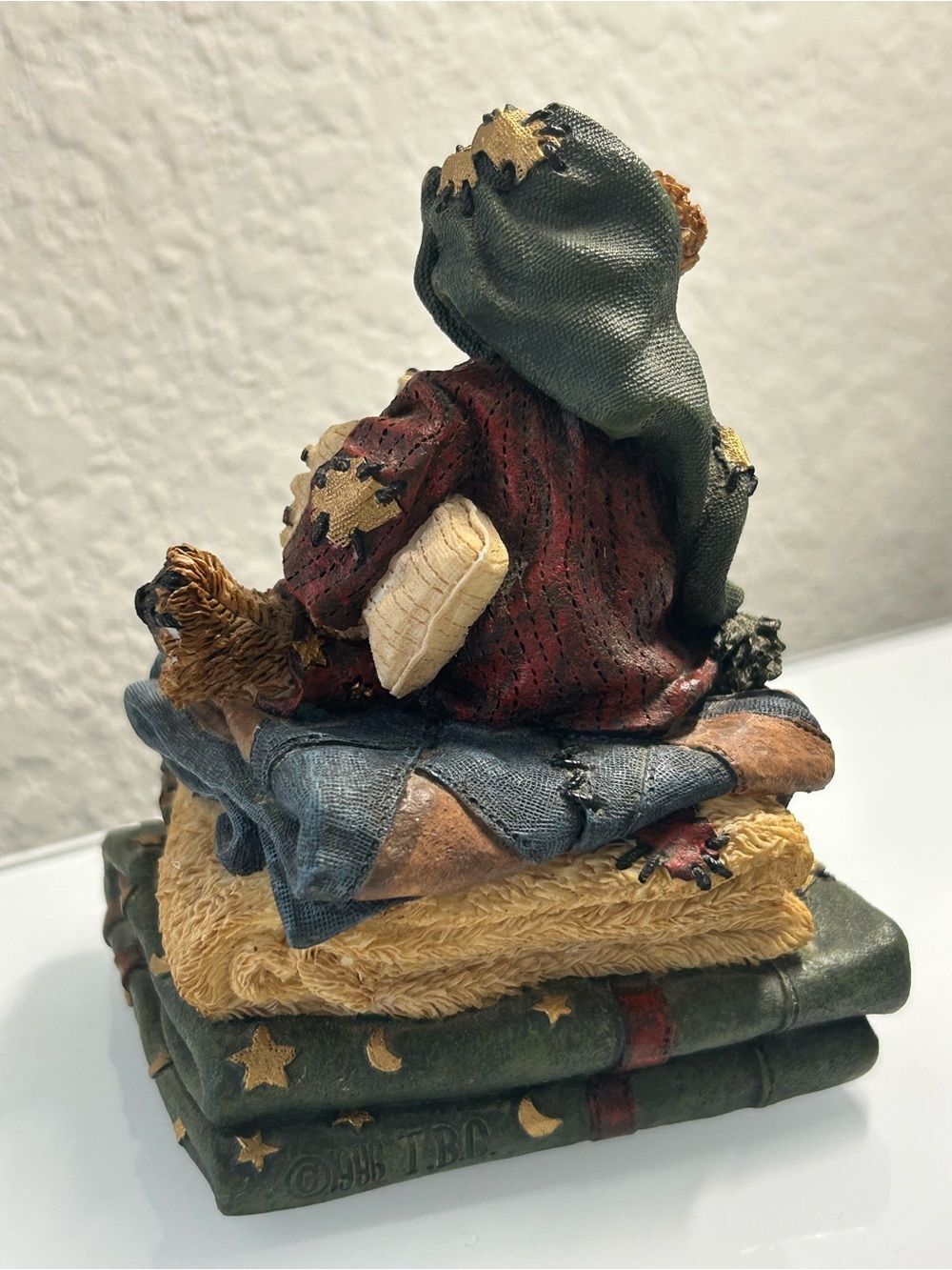 Boyds Bears Music Box Figurine Red Robed Bear Green Hat A Dream Is A Wish - Picture 3 of 7